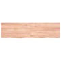 Estante pared madera roble tratada marrón claro 120x30x(2-6) cm de vidaXL, Estantes y estanterías - Ref: Foro24-363693, Preci...