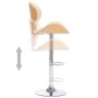 Taburete de cocina cuero sintético color crema de vidaXL, Taburetes de cocina - Ref: Foro24-287411, Precio: 154,65 €, Descuen...