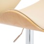 Taburete de cocina cuero sintético color crema de vidaXL, Taburetes de cocina - Ref: Foro24-287411, Precio: 154,65 €, Descuen...