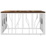 Mesa de centro acero inoxidable y madera reciclada plateada de vidaXL, Mesas de centro - Ref: Foro24-350061, Precio: 117,72 €...