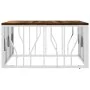 Mesa de centro acero inoxidable y madera reciclada plateada de vidaXL, Mesas de centro - Ref: Foro24-350061, Precio: 116,63 €...