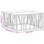 Mesa de centro acero inoxidable y madera reciclada plateada de vidaXL, Mesas de centro - Ref: Foro24-350061, Precio: 117,72 €...