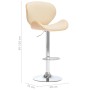 Taburete de cocina cuero sintético color crema de vidaXL, Taburetes de cocina - Ref: Foro24-287411, Precio: 154,65 €, Descuen...