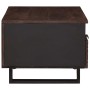 Mesa de Café con cajón Marrón y Negro 80 x 54 x 40 cm en Mesas de centro | Comprar online en Foru.es
