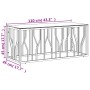 Mesa de centro de acero inoxidable y vidrio dorada 110x45x45 cm de vidaXL, Mesas de centro - Ref: Foro24-350052, Precio: 207,...
