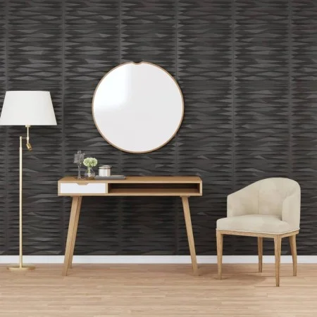 24 Stück XPS Wandpaneele aus schwarzem Stein 50x50 cm 6 m² von vidaXL, Wandverkleidung - Ref: Foro24-356941, Preis: 66,79 €, ...
