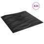 Paneles de pared 24 uds XPS piedra negro 50x50 cm 6 m² de vidaXL, Recubrimiento de paredes - Ref: Foro24-356941, Precio: 67,2...