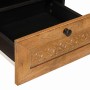 Mesa de Café con cajón con estante Marrón Claro 80 x 54 x 40 cm en Mesas de centro | Comprar online en Foru.es