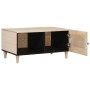 Mesa de Café Beige 80 x 50 x 40 cm Madera maciza de Acacia en Mesas de centro | Comprar online en Foru.es