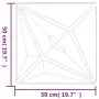 Paneles de pared 12 uds XPS estrella blanco 50x50 cm 3 m² by vidaXL, Wall covering - Ref: Foro24-356931, Price: 38,93 €, Disc...