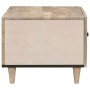 Mesa de Café Beige 80 x 50 x 40 cm Madera maciza de Acacia en Mesas de centro | Comprar online en Foru.es