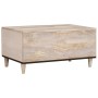 Mesa de Café Beige 80 x 50 x 40 cm Madera maciza de Acacia en Mesas de centro | Comprar online en Foru.es