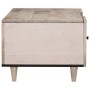 Mesa de Café Beige 100 x 54 x 40 cm Madera maciza de Acacia en Mesas de centro | Comprar online en Foru.es