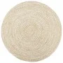 Alfombra hecha a mano de yute marrón y blanco 240 cm de vidaXL, Alfombras - Ref: Foro24-343619, Precio: 159,10 €, Descuento: %
