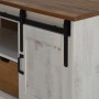 Mueble de TV HALDEN con puerta corredera blanco 110x40x60 cm en Muebles TV | Comprar online en Foru.es