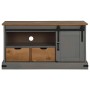 Mueble de TV HALDEN con puerta corredera gris 110x40x60 cm en Muebles TV | Comprar online en Foru.es