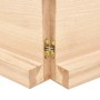Estante de pared madera maciza roble sin tratar 120x60x(2-6) cm de vidaXL, Estantes y estanterías - Ref: Foro24-363579, Preci...
