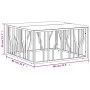 Mesa de centro acero inoxidable y madera reciclada plateada de vidaXL, Mesas de centro - Ref: Foro24-350064, Precio: 103,36 €...