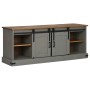 Mueble de TV HALDEN 2 puerta correderas gris 150x40x60 cm en Muebles TV | Comprar online en Foru.es