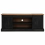 Mueble de TV HALDEN 2 puerta correderas negro 150x40x60 cm en Muebles TV | Comprar online en Foru.es