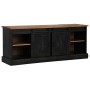 Mueble de TV HALDEN 2 puerta correderas negro 150x40x60 cm en Muebles TV | Comprar online en Foru.es