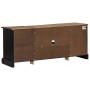 Mueble de TV HALDEN 2 puerta correderas negro 150x40x60 cm en Muebles TV | Comprar online en Foru.es