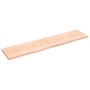 Estante de pared madera maciza roble sin tratar 220x50x(2-4) cm de vidaXL, Estantes y estanterías - Ref: Foro24-363616, Preci...