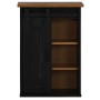 Armario colgante HALDEN con puerta corredera 49x22,5x70cm negro en Armarios de cocina | Comprar online en Foru.es
