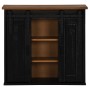 Armario colgante HALDEN 2 puerta correderas 75x22,5x70 cm negro en Armarios de cocina | Comprar online en Foru.es