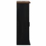 Armario colgante HALDEN 2 puerta correderas 75x22,5x70 cm negro en Armarios de cocina | Comprar online en Foru.es