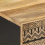 Mesa de centro madera maciza de mango rugosa negro 100x54x40 cm en Mesas de centro | Comprar online en Foru.es