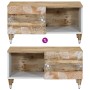 Mesa de centro de madera maciza de mango 80x50x40 cm en Mesas de centro | Comprar online en Foru.es