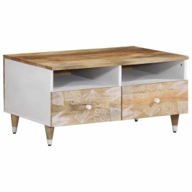 Mesa de centro de madera maciza mango 80x54x40 cm en Mesas de centro | Comprar online en Foru.es