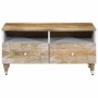 Mesa de centro de madera maciza mango 80x54x40 cm en Mesas de centro | Comprar online en Foru.es