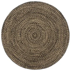 Alfombra hecha a mano de yute marrón y negro 210 cm de vidaXL, Alfombras - Ref: Foro24-343621, Precio: 131,22 €, Descuento: %