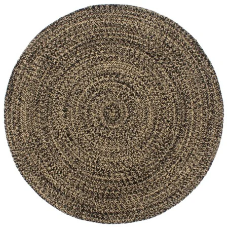 Alfombra hecha a mano de yute marrón y negro 210 cm de vidaXL, Alfombras - Ref: Foro24-343621, Precio: 131,22 €, Descuento: %