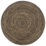Alfombra hecha a mano de yute marrón y negro 210 cm de vidaXL, Alfombras - Ref: Foro24-343621, Precio: 128,22 €, Descuento: %