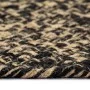 Alfombra hecha a mano de yute marrón y negro 210 cm de vidaXL, Alfombras - Ref: Foro24-343621, Precio: 131,22 €, Descuento: %