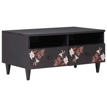 Mesa de Café Multicolor 80 x 54 x 40 cm Madera de mango maciza en Mesas de centro | Comprar online en Foru.es