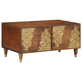 Mesa de Café Marrón miel 80 x 50 x 40 cm Madera de mango maciza en Mesas de centro | Comprar online en Foru.es