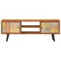 Mueble de TV con puertas metal madera maciza acacia 112x30x40cm de vidaXL, Muebles TV - Ref: Foro24-354985, Precio: 184,49 €,...