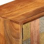 Mueble de TV con puertas metal madera maciza acacia 112x30x40cm de vidaXL, Muebles TV - Ref: Foro24-354985, Precio: 184,49 €,...