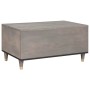 Mesa de Café Gris 80 x 50 x 40 cm Madera de mango maciza en Mesas de centro | Comprar online en Foru.es