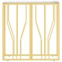 Mesa consola de acero inoxidable y vidrio dorada 70x30x70 cm de vidaXL, Mesas auxiliares - Ref: Foro24-350034, Precio: 201,38...