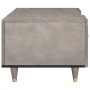 Mesa de Café Gris 100 x 54 x 40 cm Madera de mango maciza en Mesas de centro | Comprar online en Foru.es