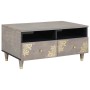 Mesa de Café Gris 80 x 54 x 40 cm Madera de mango maciza en Mesas de centro | Comprar online en Foru.es