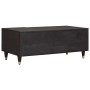Mesa de Café Negro 100 x 54 x 40 cm Madera de mango maciza en Mesas de centro | Comprar online en Foru.es
