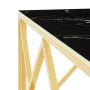 Mesa de centro de acero inoxidable y vidrio dorada 80x80x40 cm de vidaXL, Mesas de centro - Ref: Foro24-349972, Precio: 154,1...
