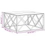 Mesa de centro de acero inoxidable y vidrio dorada 80x80x40 cm de vidaXL, Mesas de centro - Ref: Foro24-349972, Precio: 154,1...