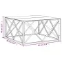 Mesa de centro de acero inoxidable y vidrio dorada 80x80x40 cm de vidaXL, Mesas de centro - Ref: Foro24-349972, Precio: 186,3...